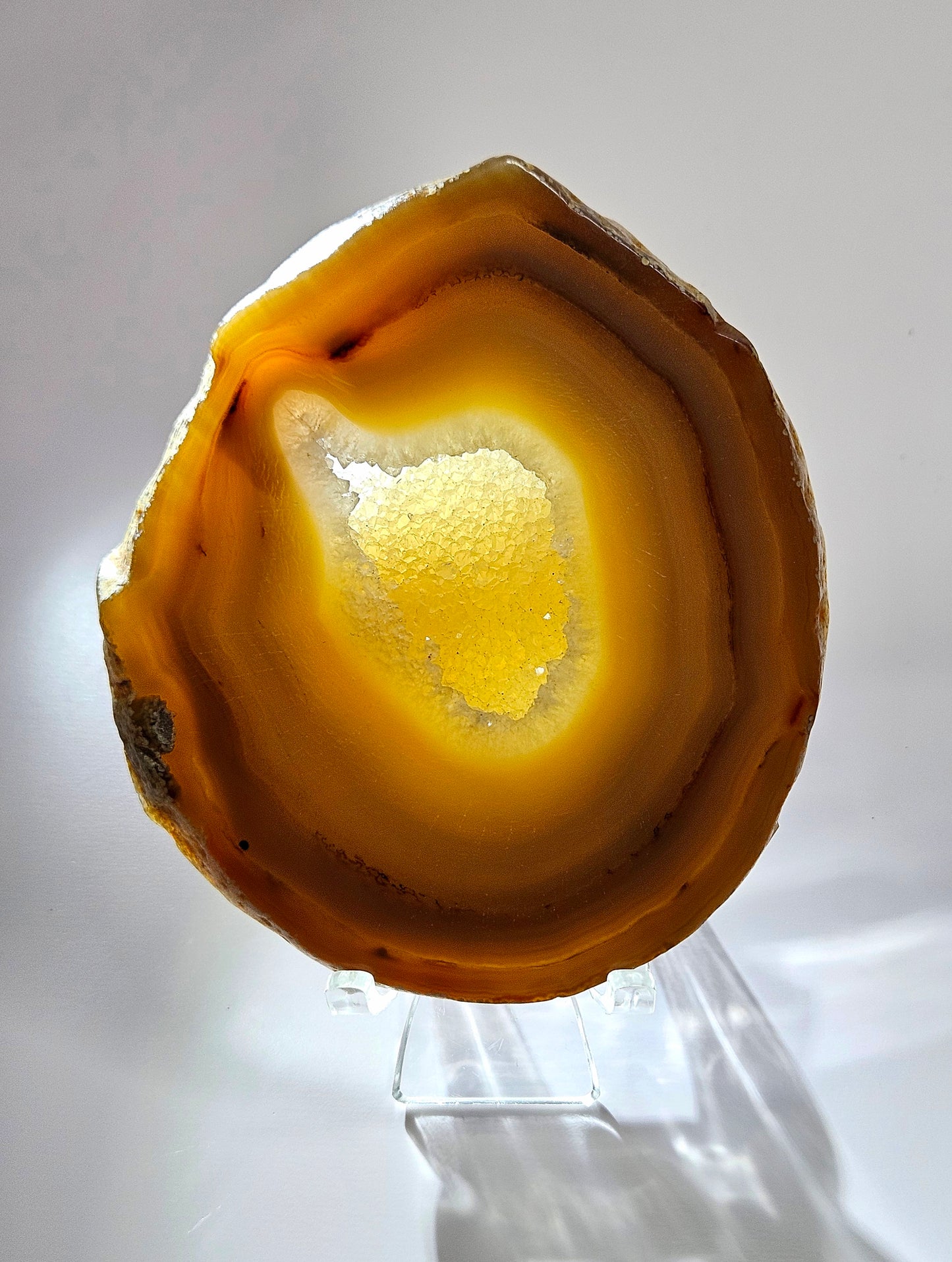 Druzy agate slab