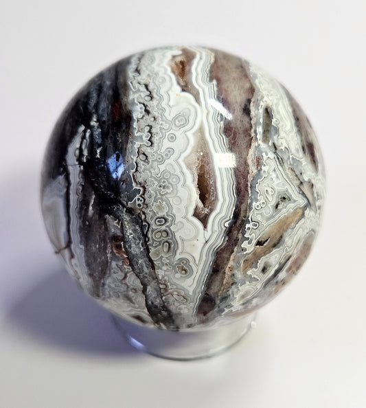 Mexican lace agate sphere