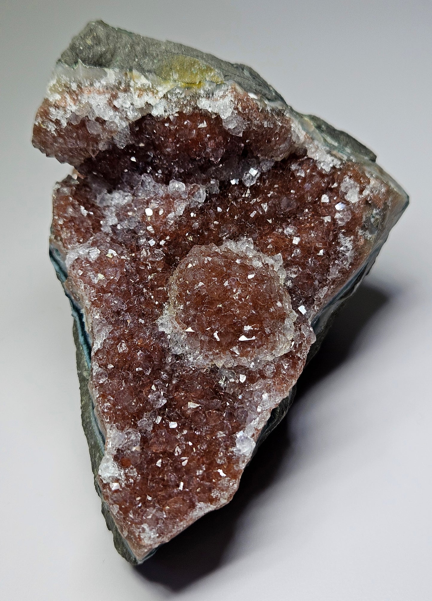 Red Amethyst x Agate cluster specimen