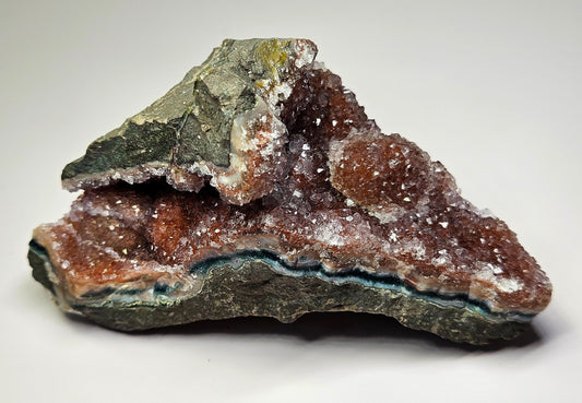 Red Amethyst x Agate cluster specimen