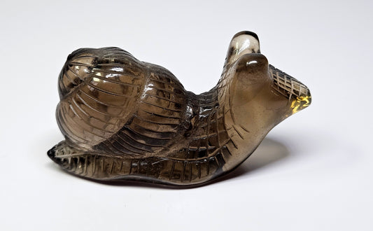 Smoky quartz snail