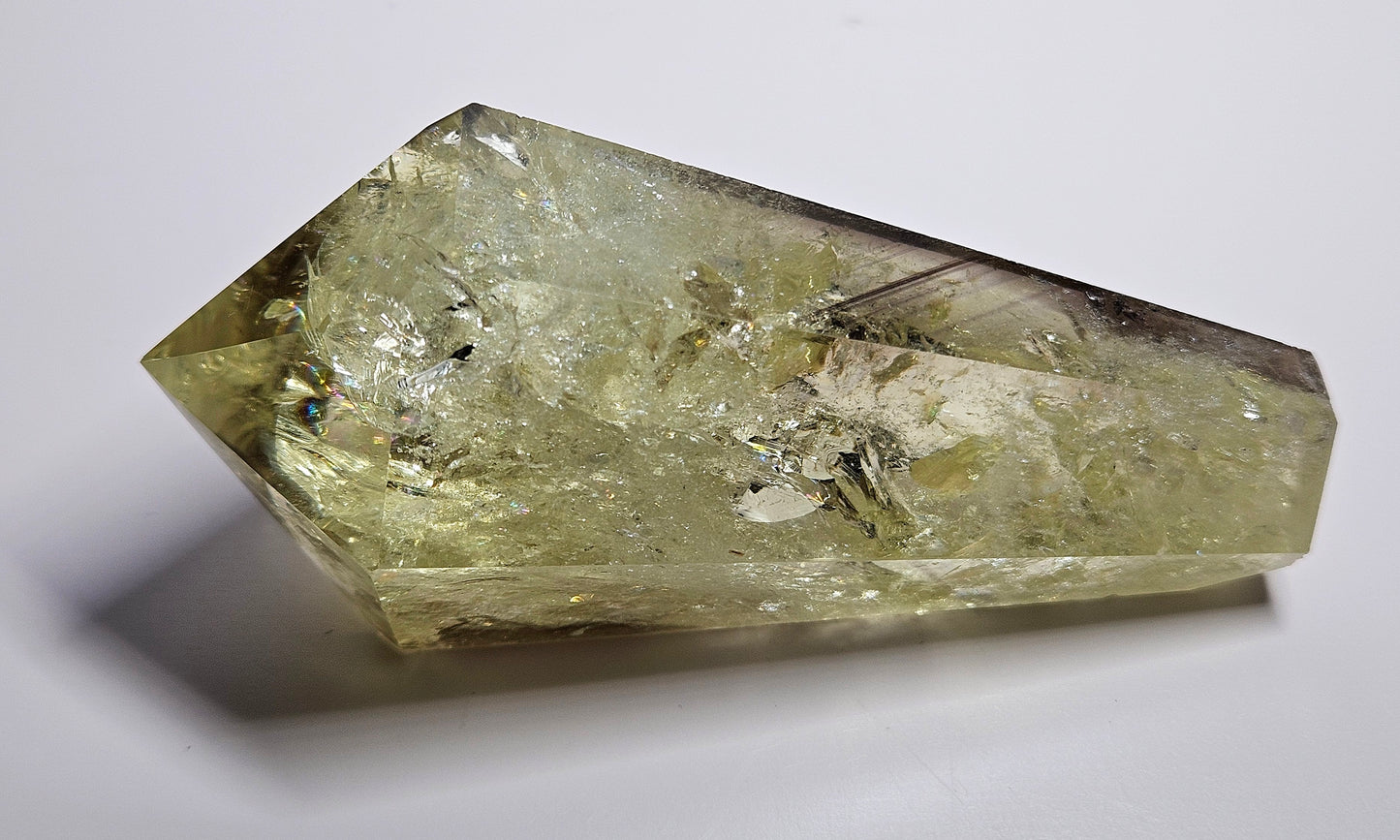 Phantom citrine wand