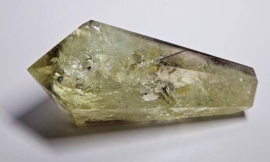 Phantom citrine wand