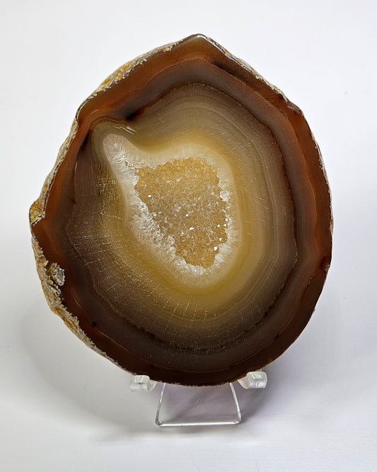 Druzy agate slab