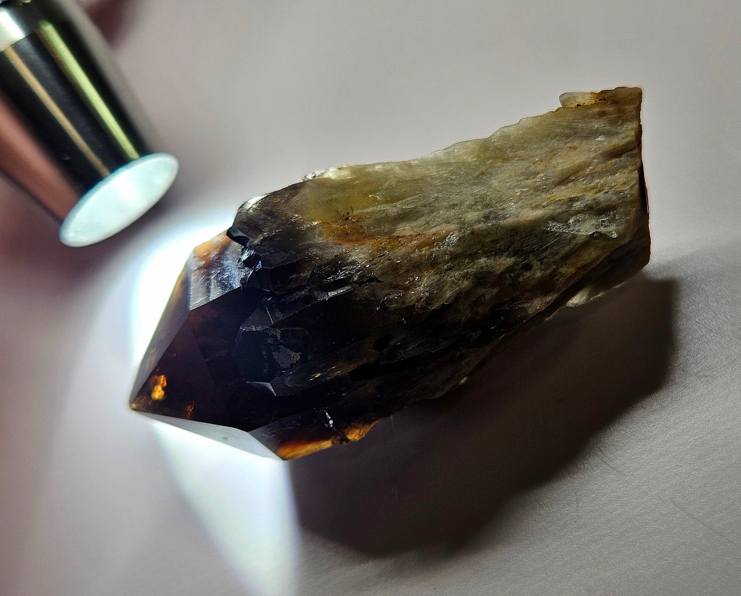 Smoky quartz cluster raw
