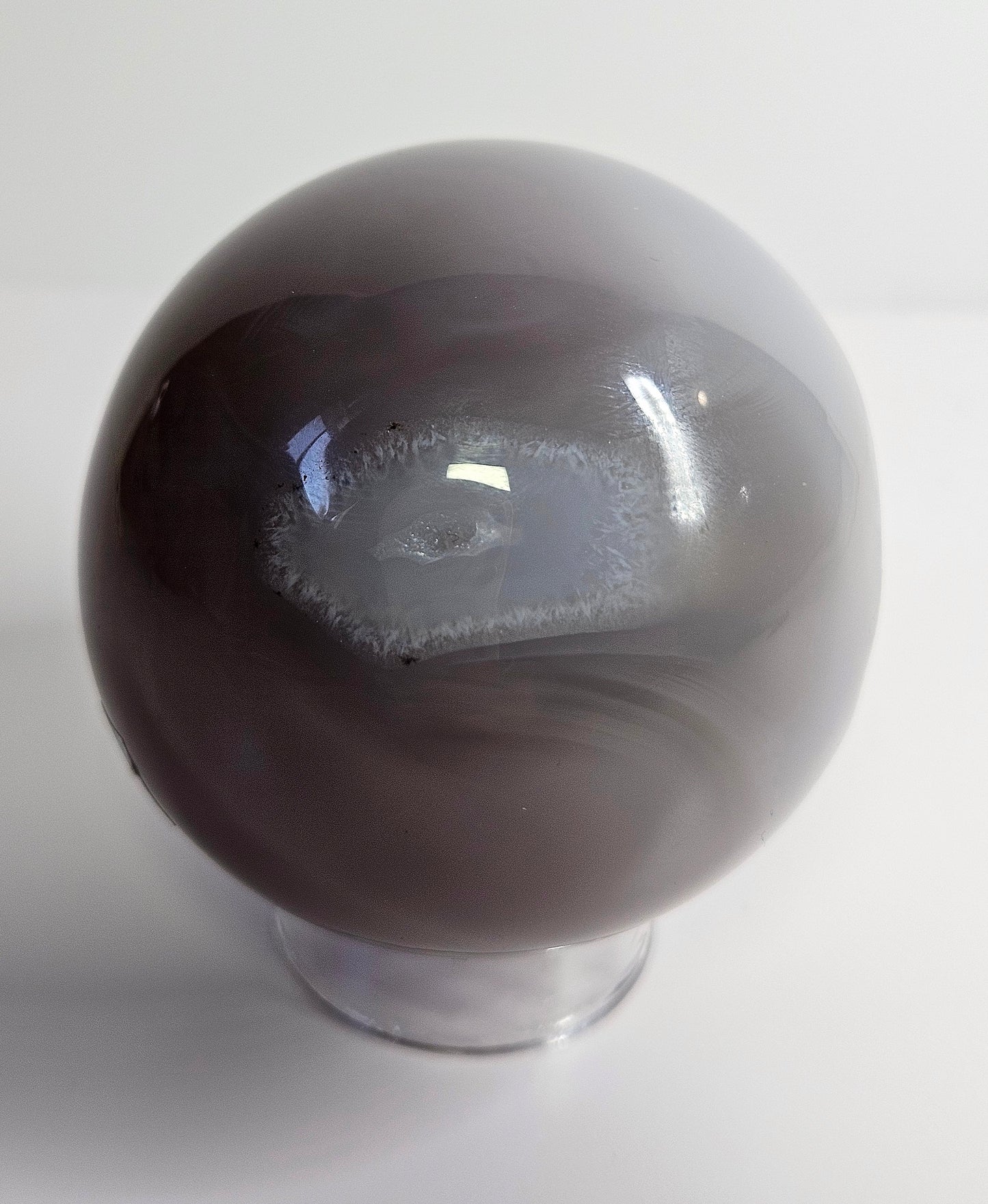 Druzy agate sphere
