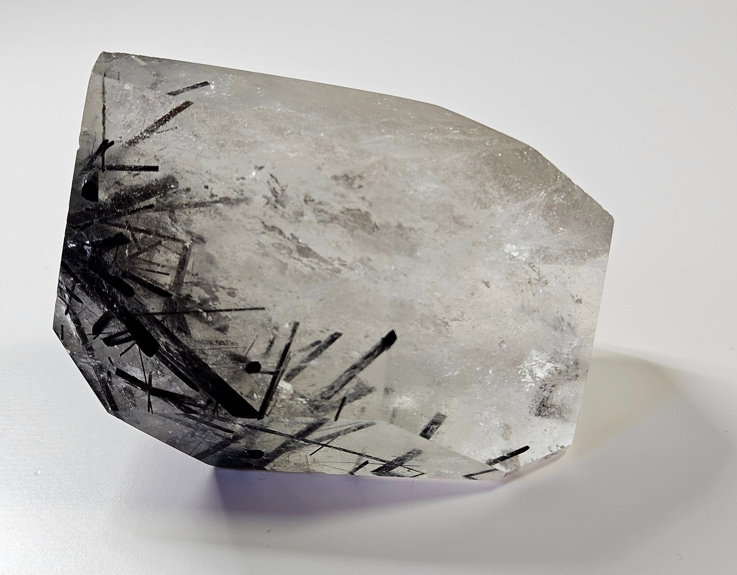 Black tourmaline x Quartz freeform
